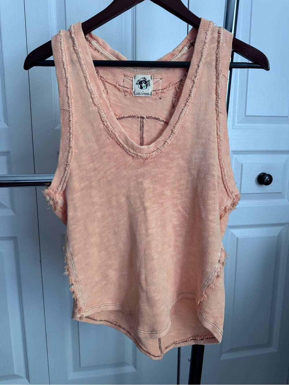 Free People Peach Tank Top - Women's Sleeveless Tee